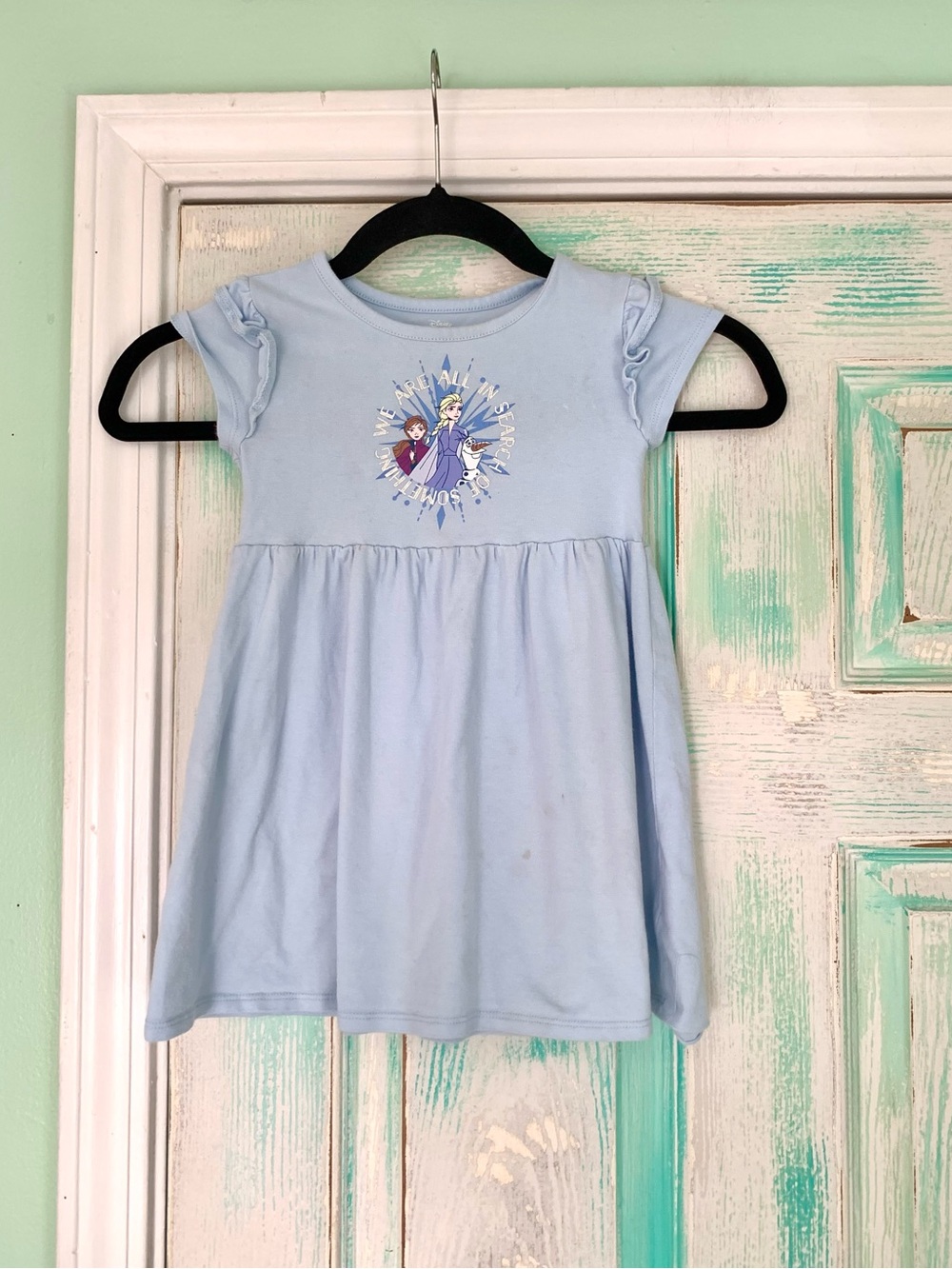Frozen 2 Ice Blue Girls Toddler Dress 3T